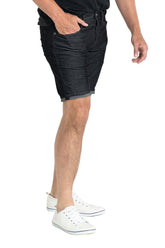 ROLL UP CORD SHORTS IN ONXY